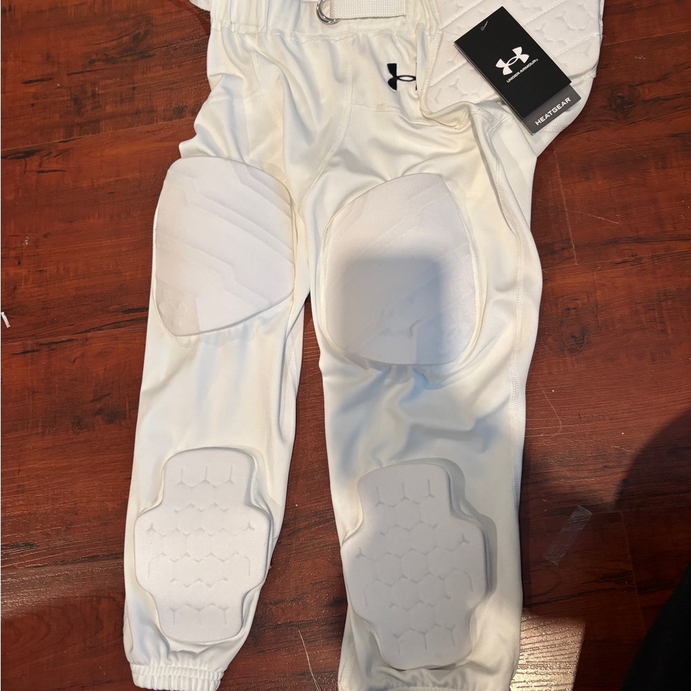 Under Armour Kids' White Padded Athletic Pants